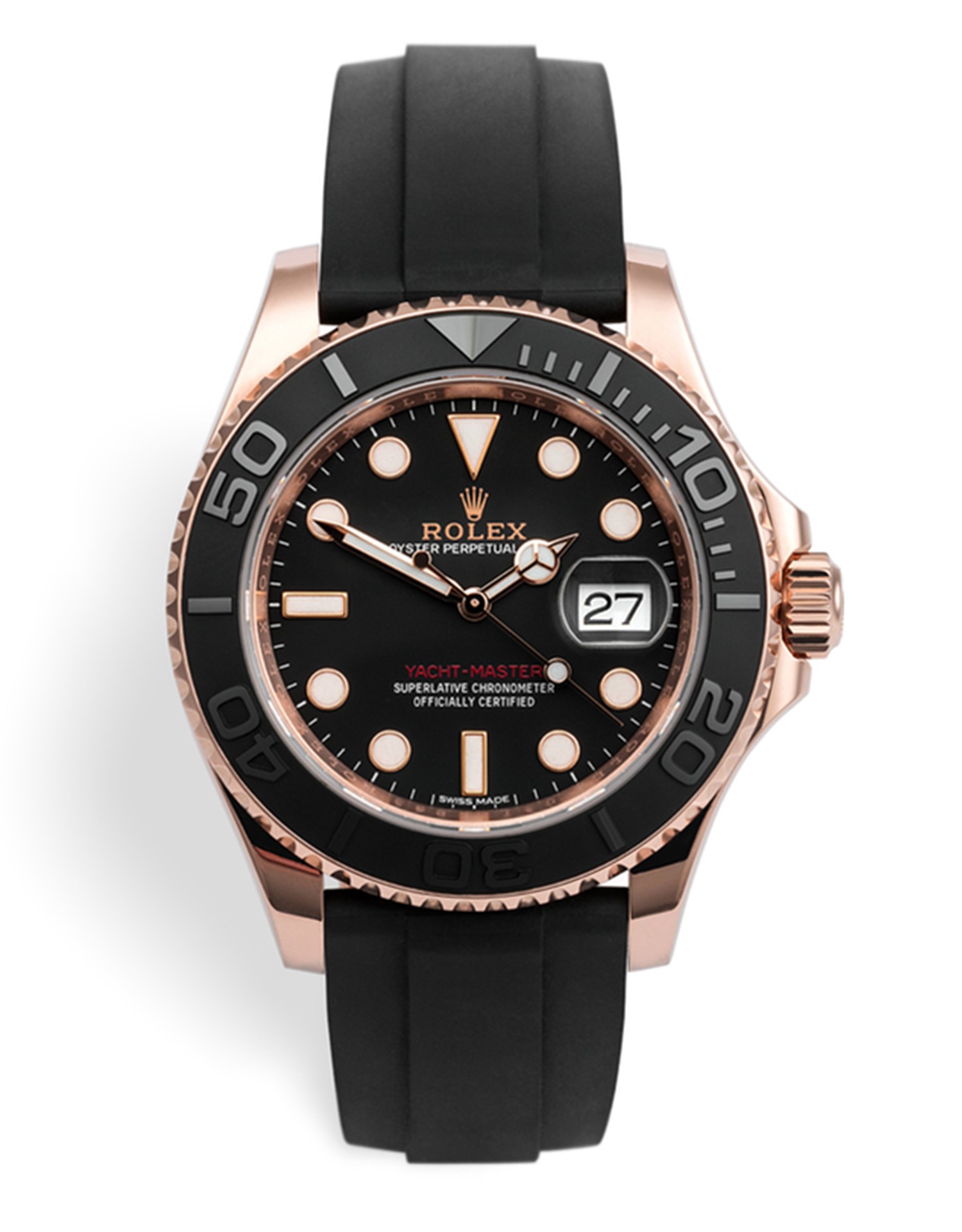 rolex yacht master ii rubber strap